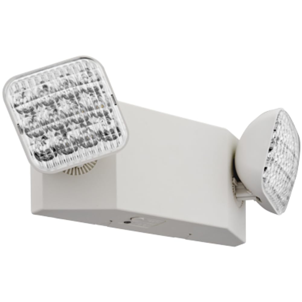 Lithonia Lighting EU2C CP4 LED Two-Headed Emergency Lighting Unit, California Certified, Contractor Pack of 4, White