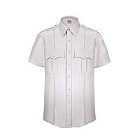 Elbeco TexTrop2 Short Sleeve Shirt - Mens, 18.5 in, White, 3310N-18.5
