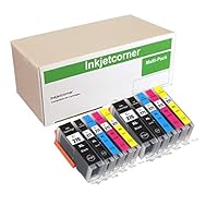 Inkjetcorner Compatible Ink Cartridges Replacement for PGI-270XL CLI-271XL for use with MG5700 MG6800 TS5020 TS6020 TS6000 (2 Black, 2 Photo Black, 2 Cyan, 2 Magenta, 2 Yellow, 10-Pack)