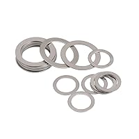 2pcs 56mm inner DIA 0.1mm thickness washer 304 stainless steel gasket ring gap washers 58/59/60/61/62/63/64/65/66/67/68mm OD (Inner Diameter: 56x58x0.1mm)