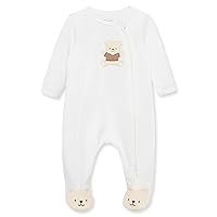 Little Me baby-girls 100% Cotton Scratch Free Tag FootieFootie