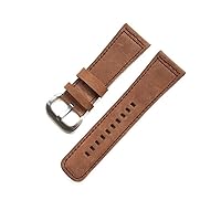 28mm Classical Genuine Leather Watchband For Seven Friday Watch Strap Black Brown Wrist Bracelet Pin Buckle