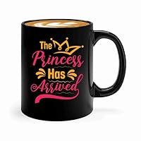 Maternity Coffee Mug 11oz Black -Has Arrived - Pregnancy Announcement Gift Maternity Baby Shower Newborn New Mama New Parents Baby Girl