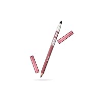 Pupa Milano True Lips Blendable Lip Liner - Dual-Ended Matte Lining Color and Brush - Light and Creamy, Hydrating, High Pigment, Smudge Proof Formula - Paraben Free - 038 Rose Nude - 0.042 oz