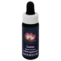 Flower Essence Services Supplement Dropper, Lotus, 0.25 Ounce