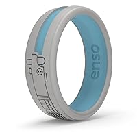 Enso Rings Star Wars Lightsaber Collection - Dualtone Silicone Ring - Etched Design - Comfortable, Breathable, and Safe