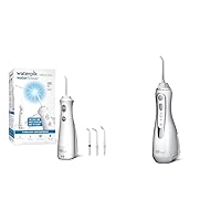 Waterpik Cordless Pearl and Advanced Water Flossers Bundle with 4 Tips Each, Portable and Rechargeable