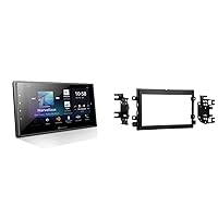PIONEER CAR DMHW4660NEX Multimedia Digital Media Receiver with Wireless Apple CarPlay & Metra 95-5812 Double DIN Installation Kit Fits Select 2004-2019 Ford Vehicles -Black.