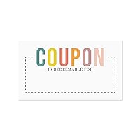 Colorful Fill In Coupon Cards / 2