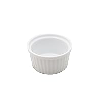 [Amazon.co.jp Exclusive] [Commercial Set] Durable Tableware Purchased by Chefs at a Prosperous Shop, Cut Souffle, Diameter 3.1 inches (8 cm), Set of 3