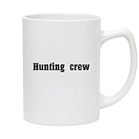 Hunting Crew - 14oz White Ceramic Statesman Coffee Mug, White