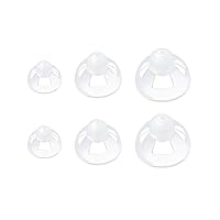 （3 Pairs）Hearing Amplifier Dome Open Ear Tip Ear Plugs Earbuds (S+M+L（1pairs Each）)