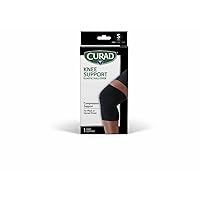 Curad Knee Support, Elastic Pull-Over, Black, Small
