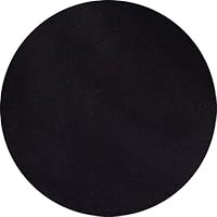 Black Round Linen Tablecloth 90
