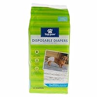 Disposable Dog Diapers - 12 Pack - Small