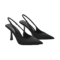 Fashion Women's Pumps Heel Pointed Toe Pumps Slingback Shallow Mouth Heels