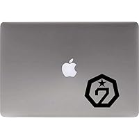 GOT7 Logo Vinyl Decal Sticker for Computer MacBook Laptop Ipad Electronics Home Window Custom Walls Cars Trucks Motorcycle Automobile and More (Black)