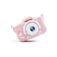 12MP Front and Back Dual Cameras for Taking Photos and Recording Videos, Game Children Camera Builtin Multiple Cute Cartoon Photo Frames with 2.0in IPS Screen ()