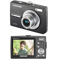 Samsung L210 10.1MP Digital Camera with 3x Optical Image Stabilized Zoom (Black)