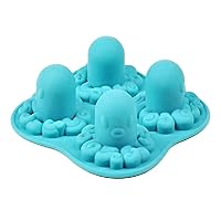 Octopus Shape Silicone Moulds Ice Cube Trays Home Kitchen Ice Maker Reusable Ice Cube Molds Chocolate Jelly Candy Mold Ice Cube Trays for Freezer Stackable Silicone Free