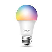 Tapo Smart Light Bulbs, 16M Colors RGBW, Dimmable, Alexa Frustration-Free Setup, A19, 60W Equivalent, 800LM CRI>90, 2.4GHz WiFi only (Tapo L531E)