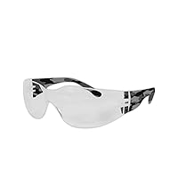 Y10 Gemstone Myst Colored Temple Protective Eyewear with High viz Black/Gray Camouflage with Clear Lens (One Pair)