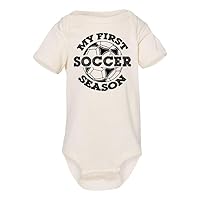 Soccer Onesie, MY FIRST SOCCER SEASON 2, Baby Onesie, Unisex Baby Clothes, Kids Onesie, Short Sleeve Romper, Infant