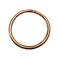 Round Adjustable Pure Copper Healing Bracelet Kada/Kadaa/Bangle (Pack of 2)