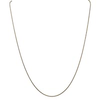 14k Gold 1.4mm Round Snake Chain Necklace Jewelry for Women - Length Options: 16 18 20 22 24 26 30