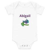 Abigail Personalized Baby Short Sleeve One Piece