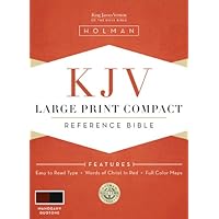 KJV Large Print Compact Reference Bible, Mahogany LeatherTouch KJV Large Print Compact Reference Bible, Mahogany LeatherTouch Imitation Leather