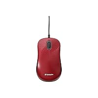 Verbatim Silent Corded Optical Mouse – Red