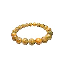 Natural AAA Bumble bee Jasper Beads Bracelet 4mm Gemstone Stretch Fit Bracelet | 7-7.5” length | Unisex Bracelet | Round Shape Beads Bracele|Men/Women