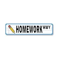 Homework Sign - 3 x 13