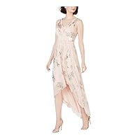 Jessica Howard Womens Floral High-Low Dress