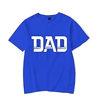 Dad The Man The Myth The Legend Printed T-Shirts Men Short Sleeve Funny Men Shirt Casual Summer Tops