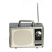 Melody Jane Dolls Houses 1960's Portable Television TV Set 1:12 Scale Living Room Accessory