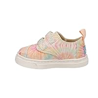 TOMS Kids Girls Cordones Cupsole Tie Dye Double Strap Slip On Sneakers Shoes Casual - Pink