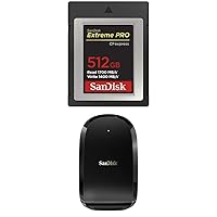 SanDisk 512GB Extreme PRO CFexpress Card Type B with SanDisk Extreme PRO CFexpress Card Reader