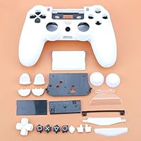 Full Housing Shell Case Cover with Buttons for Sony Playstation 4 PS4 JDM-011 JDM-001 Wireless Controller (White)