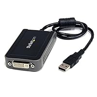 StarTech.com USB to DVI External Video Dual or Multi Monitor Video Card Adapter - 1440x900 - USB to DVI Graphics Adapter M/F
