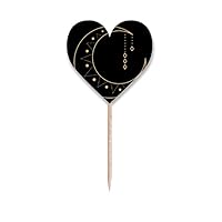 Moon Star Symbol Totem Shape Toothpick Flags Heart Lable Cupcake Picks