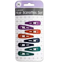 8-Pc Colored Hair Barrettes Set