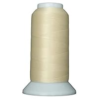 Bottom Line 2-Ply 60-Weight Polyester Embroidery Quilting Sewing Thread - 3,000 Yard Cone (#620 Cream)