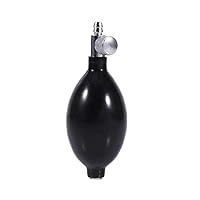 Replacement Black Manual Inflation Blood Pressure Latex Bulb with Air Release