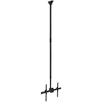 Mount-It! Extra Long Ceiling TV Mount Bracket, 10 Feet Long, Fits 40 42 47 50 55 60 70 Inch Flat Panel Televisions, Adjustable Height Telescoping Tilt and Swivel, Vaulted Ceilings Up to VESA 600x400