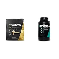 JYM Supplement Science PRO JYM 45 Servings - Tahitian Vanilla Bean & mg, High Potency Omega 3, EPA, DHA, DPA for Brain, Heart, & Joint Support 120 Soft Gels