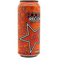 Rockstar Recovery Energy + Hydration Non Carbonated Energy Drinks (Orange, 6 Cans)