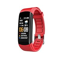 Smart Watch Heart Rate,The Weather,Blood Pressure,Calories,Step Counting,C5S Smart Watch for Android Phones and iPhone Compatible 2022 (Red)