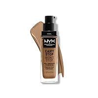 NYX PROFESSIONAL MAKEUP Can't Stop Won't Stop Foundation, 24h Full Coverage Matte Finish - Caramel